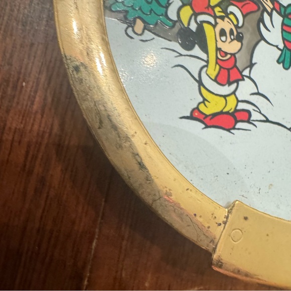 Vintage 1988 Mickey Mouse Disney Brass Christmas Ornament - Picture 6 of 7